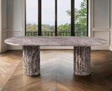 Messina Brown Marble Dining Table