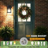 Outdoor Wall Lantern, Wall Sconce as Porch Lighting Fixture, E26 Base, Aluminum Housing Plus Glass