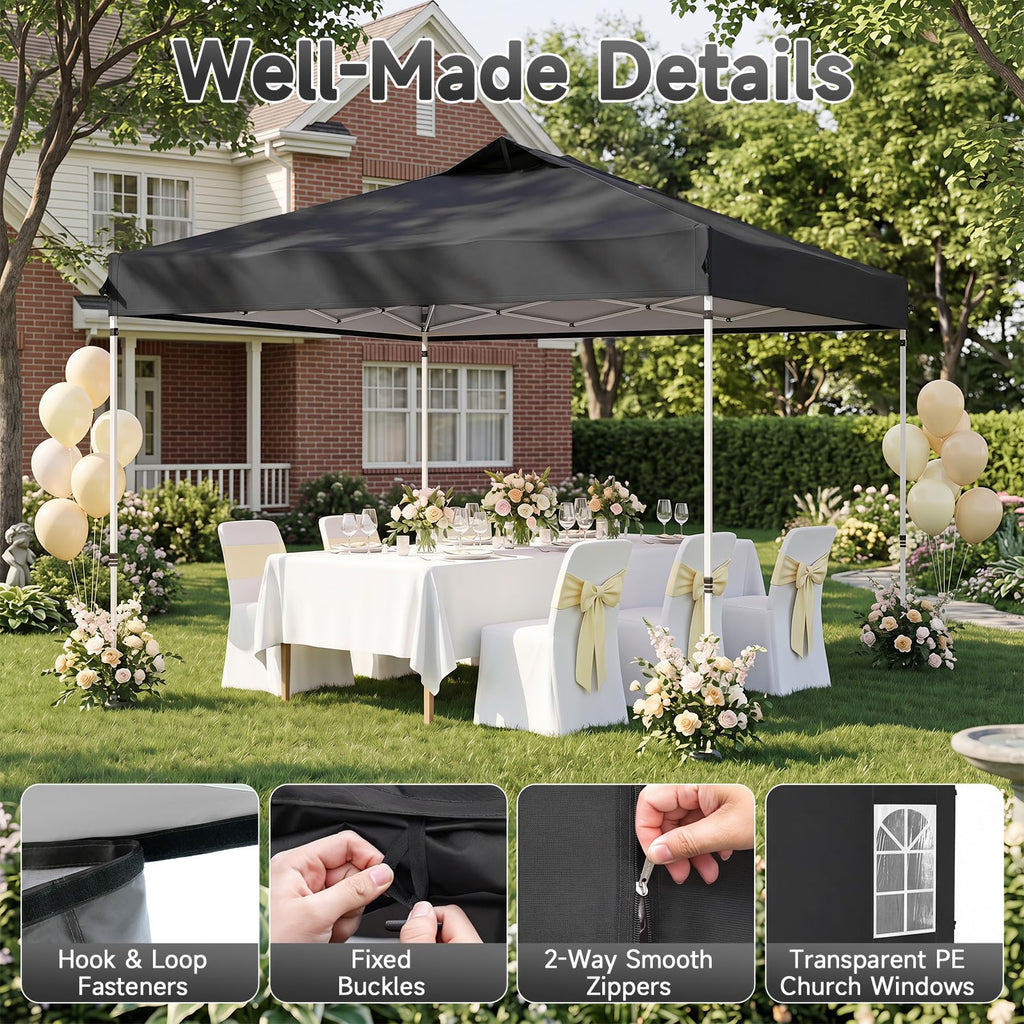 10x10 FT Pop Up Canopy with Center Lock