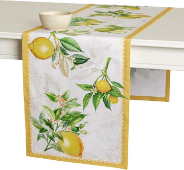 Table Runner 100% Cotton 14.50" x 108" (Single Layer) | Table Runners 108 inches Long Decorative Kitchen Dining Party