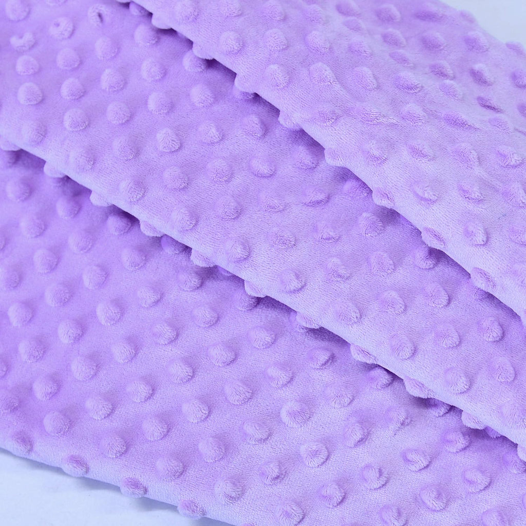 Purple Minky Dot Fabric, by The Yard, 36"x59"