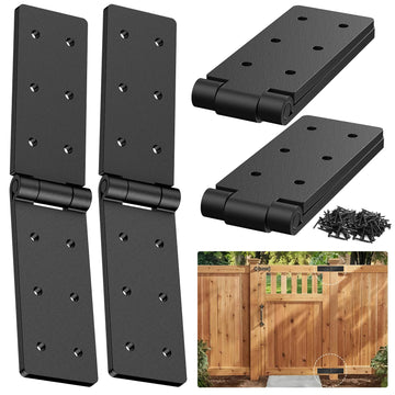 Heavy Duty Gate Hinges, 270 degree Wood Door Hinge for Fence Barn Doors