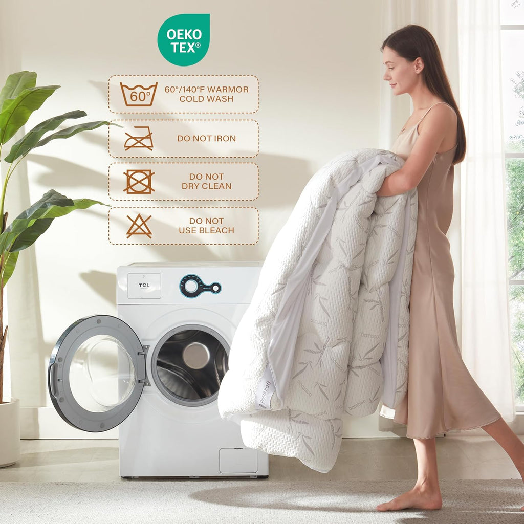 King Size Mattress Topper, Thick Pillow Top Mattress Pad,Up to 21 Inch Deep Pocket,Soft Breathable Mattress Pad for