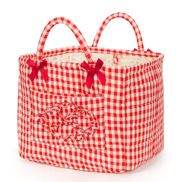 Floral Fabric Storage Basket Car Interior Storage Basket Underwear Sundries Laundry Baskets Supplies Home Organizer