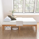 Naturalista Classic - 12 Inch Solid Wood Platform Bed with Wooden Slats, No Box Spring Needed, Easy Assembly, Full