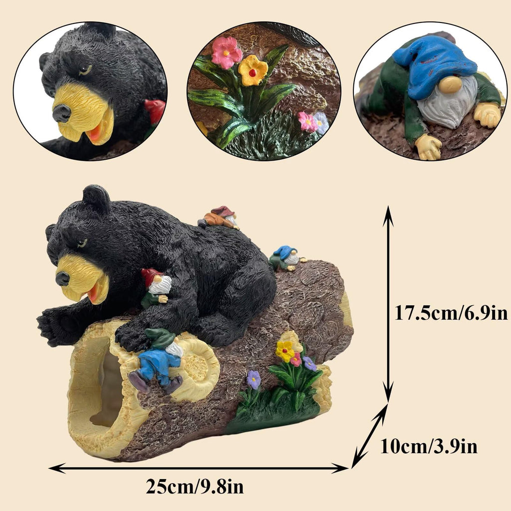 Bear Statue Decor, Bear Gutter Downspout Extension, Weather Resistant Resin, Outdoor Decorative