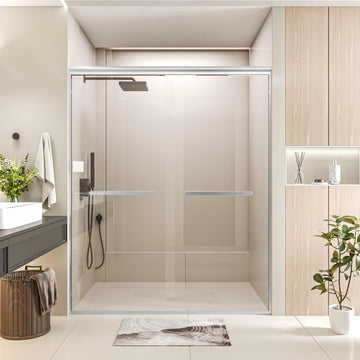 Double Sliding 44-48" W×72" H Shower Door