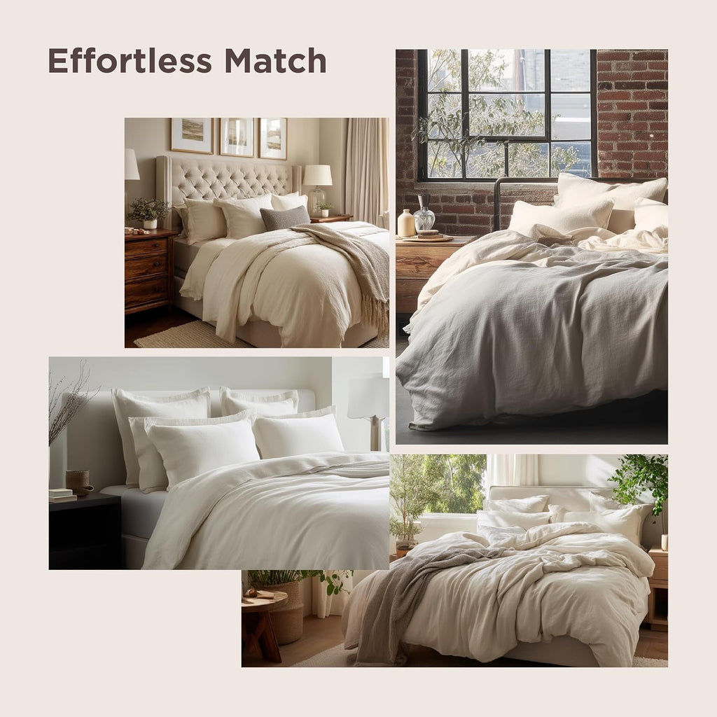 Olive Green Duvet Cover - 3 Pieces Prewashed Cotton-Like Polyester Extra Soft Bedding Set, Includes 1 Duvet
