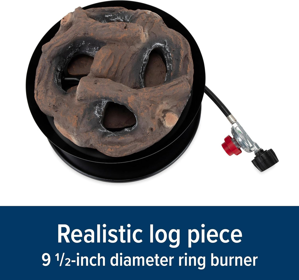 13.25 Inch Big Red Campfire Compact Outdoor Portable Tabletop Propane Heater Fire Pit Bowl for Camping, Tailgating
