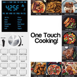 Bravo Air Fryer Toaster Smart Oven, 12-in-1 Countertop Convection, 30-QT XL Capacity, 50°-500°F Controls, Top and