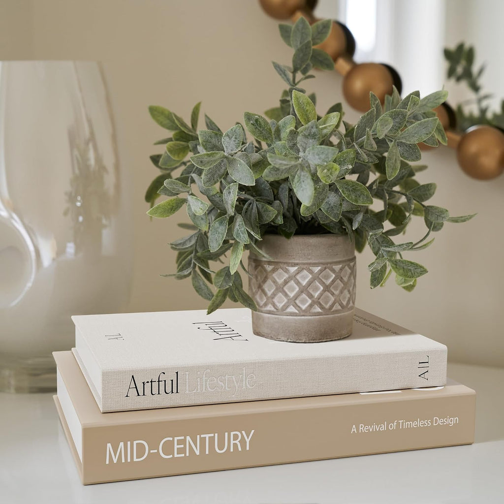 Aesthetic Decorative Books Set of 2 - Stylish Boxes for Coffee Table Decor | Stylish Modern Home Decoration for Your