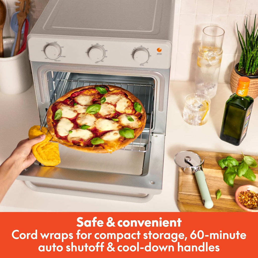 Air Fry Toaster Oven, 7 Preset Cooking Options, Dishwasher-Safe EverGood Coated Trays Included, 60-Minute Auto Shutoff