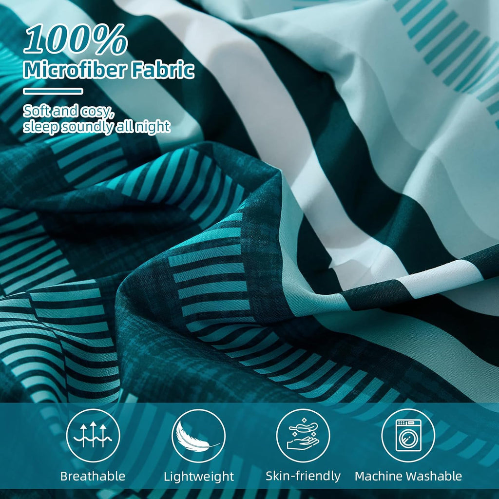 Teal Comforter Set 7 Pieces