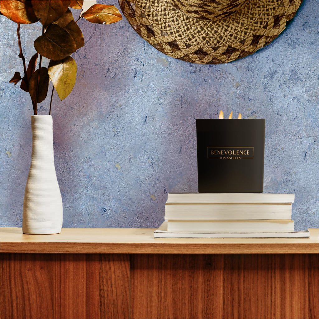 Premium Fig Tree Large 3-Wick Scented Candle - 45-Hour Burn - Luxury Natural Soy Candle - Aromatherapy & Room Decor