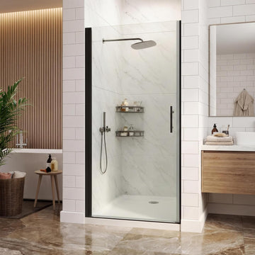 34" W x 72" H Frameless Pivot Shower Door