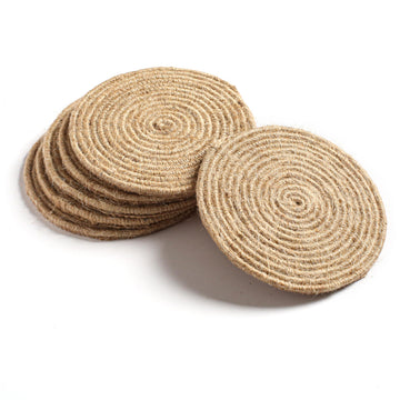 Natural Jute Coaster 4 Inch - Tea Coaster, Coffee Coaster, Dinning Table Accessories, Decorative Home Decor, Wedding