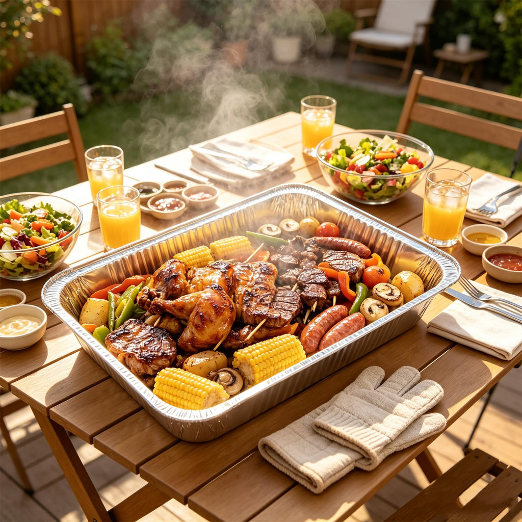 21"x13" Full Size Aluminum Pans, 20 Pack - Heavy Duty Deep Disposable Foil Roasting Pan & Baking Pans, Large Chafing