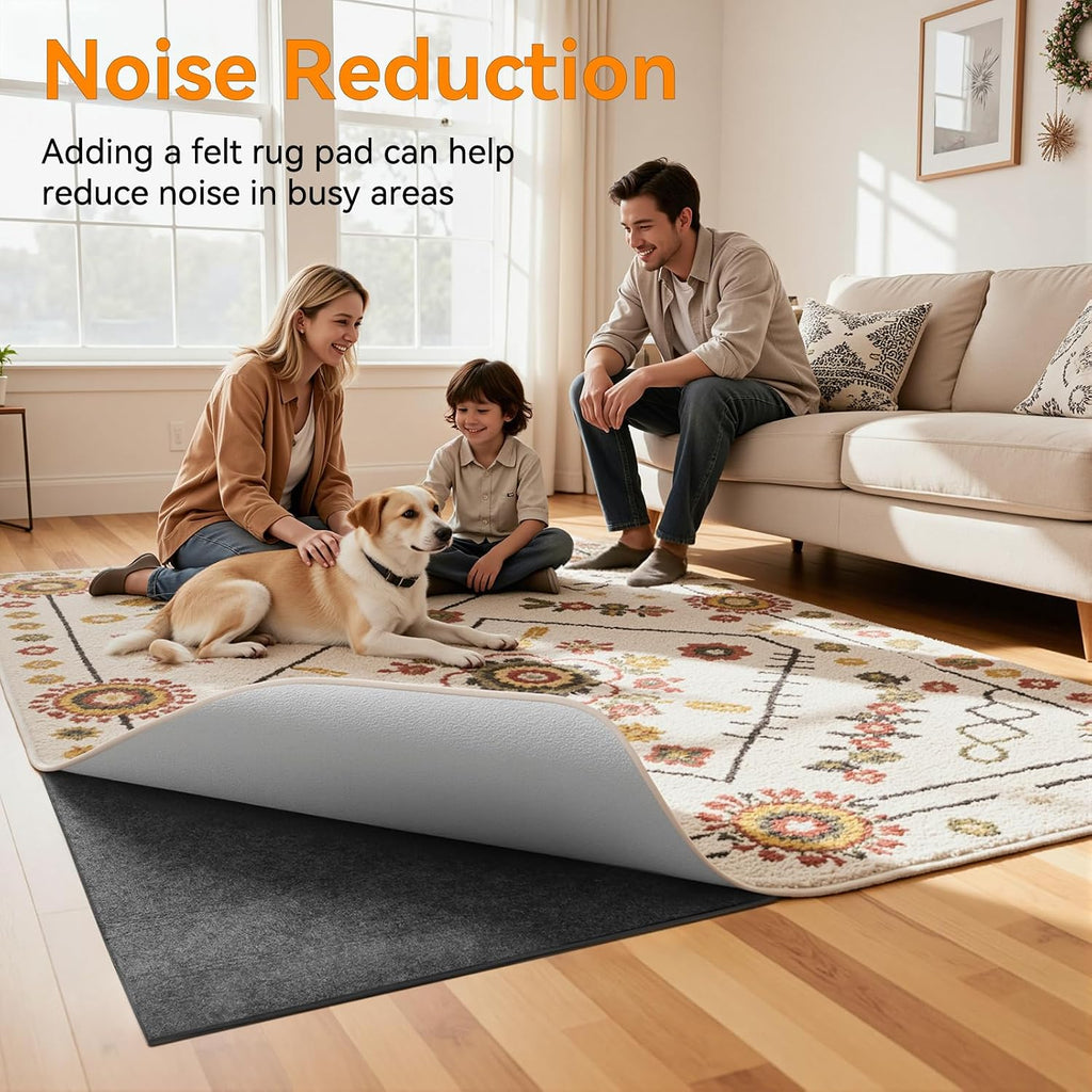 5'x7' Non‐Slip Rug Pad, 1/8" Thick Cushioned - Set of 35