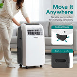 Small Air Conditioner Portable 12,000 BTU with Built-in Dehumidifier - Portable AC Unit for Rooms up to 550 sq ft