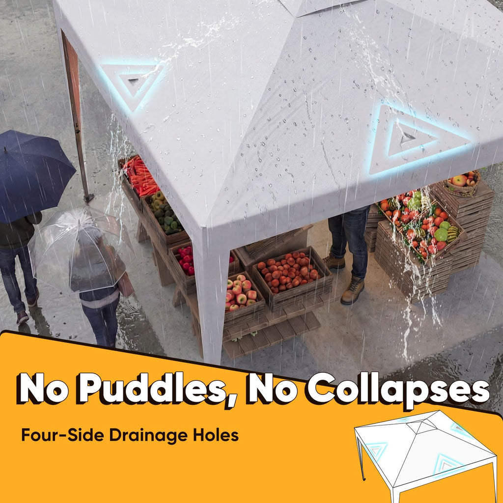 10x10 Pop Up Canopy Tent with 2 Sidewalls