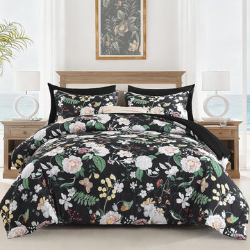 7Pieces Floral King Comforter Set