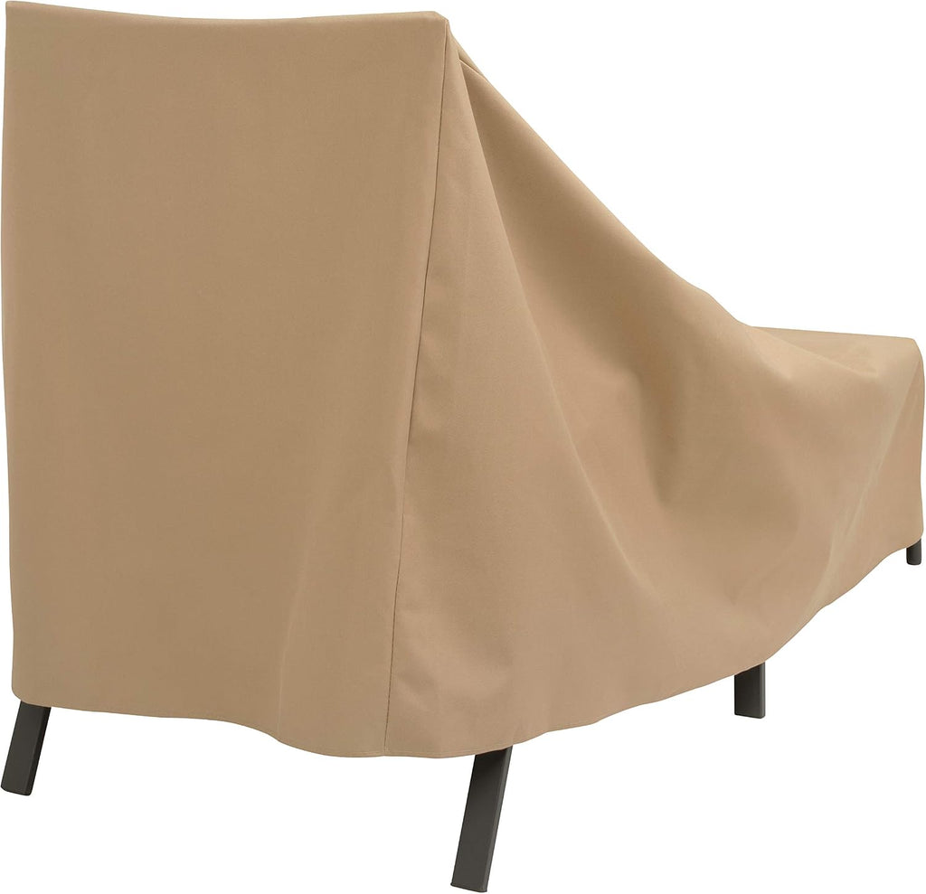 Basics Patio Chaise Lounge Chair Cover - Weather-Resistant Fabric - Furniture Protection Perfect , Deck, and Porch