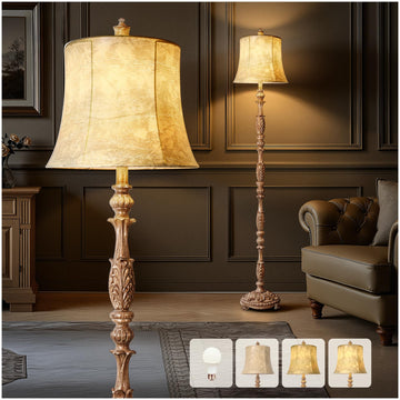 Vintage 66" Tall Floor Lamp Bedroom