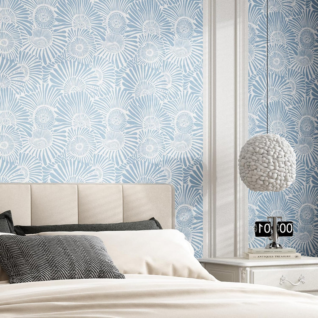 Wallpaper Peel and Stick Boho Blue and White Geometric Textured Wallpaper Peel and Stick Modern Vintage Blue Contact