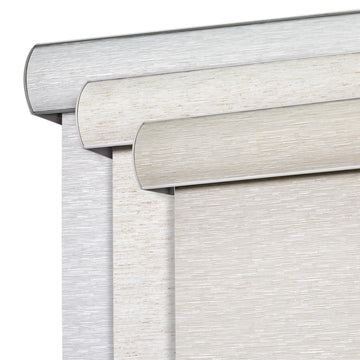 Cordless Blackout Roller Shade, Zero-Gap Top, Beige