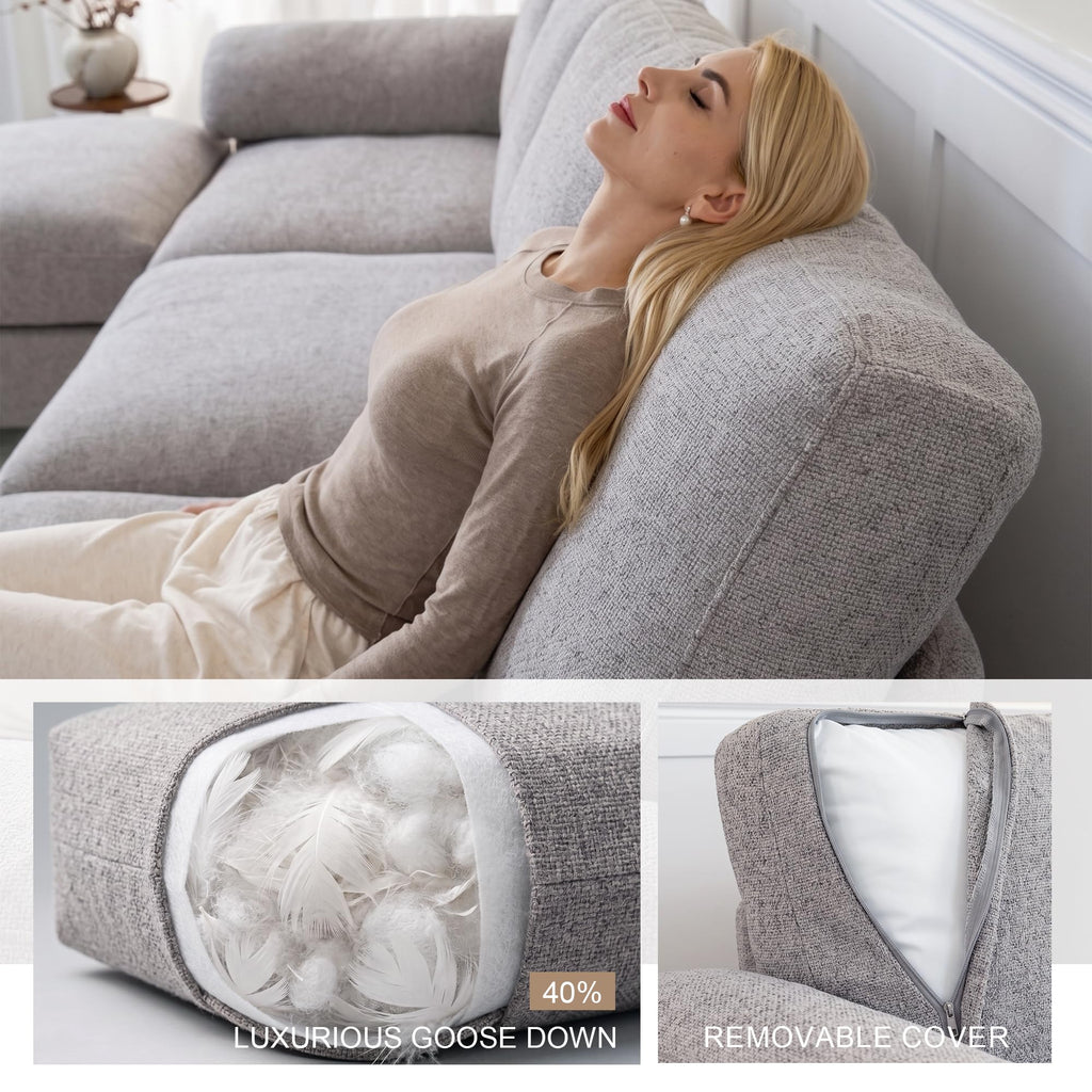 Oversized Sectional Couches, Modular 3 Seater Cloud Sofa