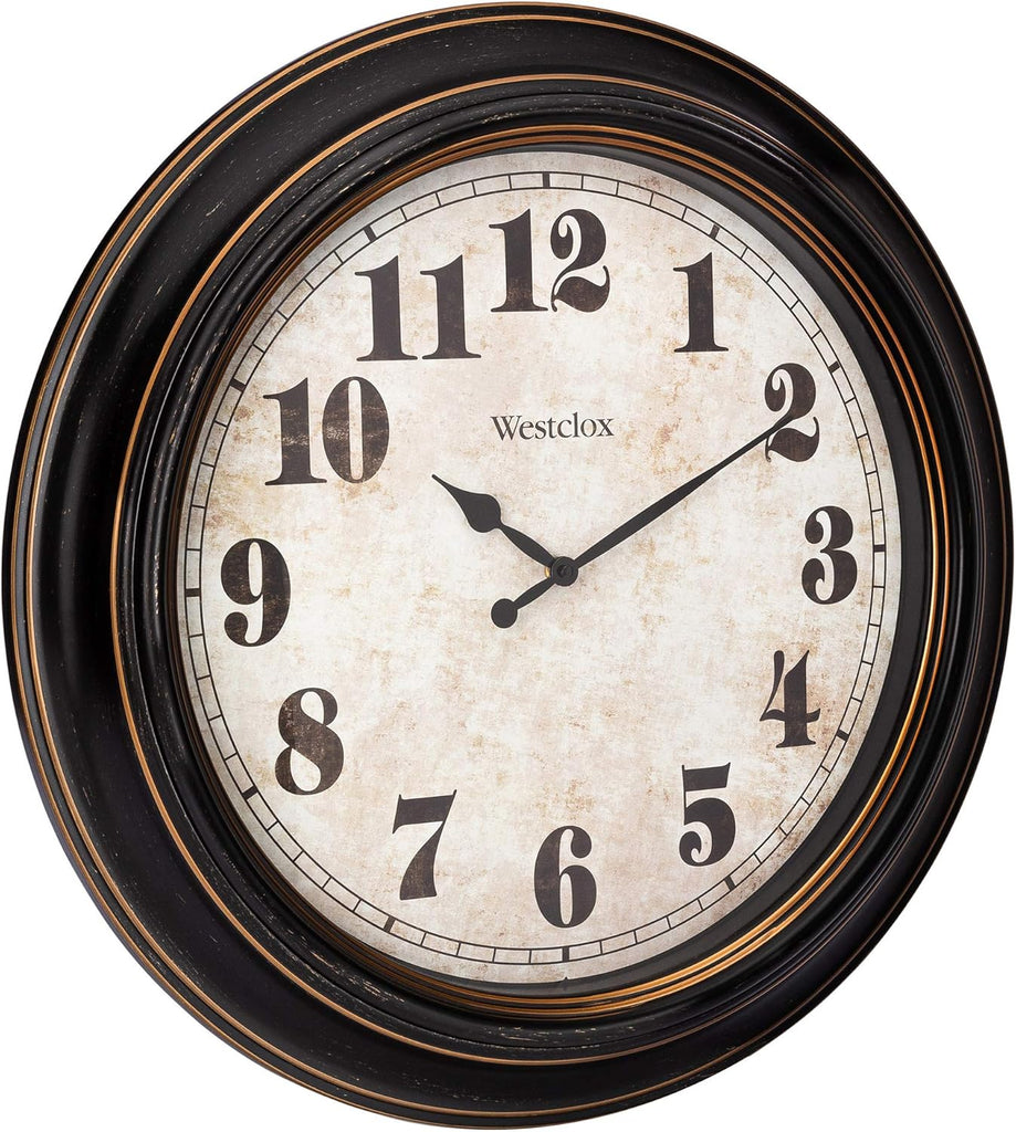 Traditional Large Wall Clock Battery-Operated Clock for Living Room, Bedroom
