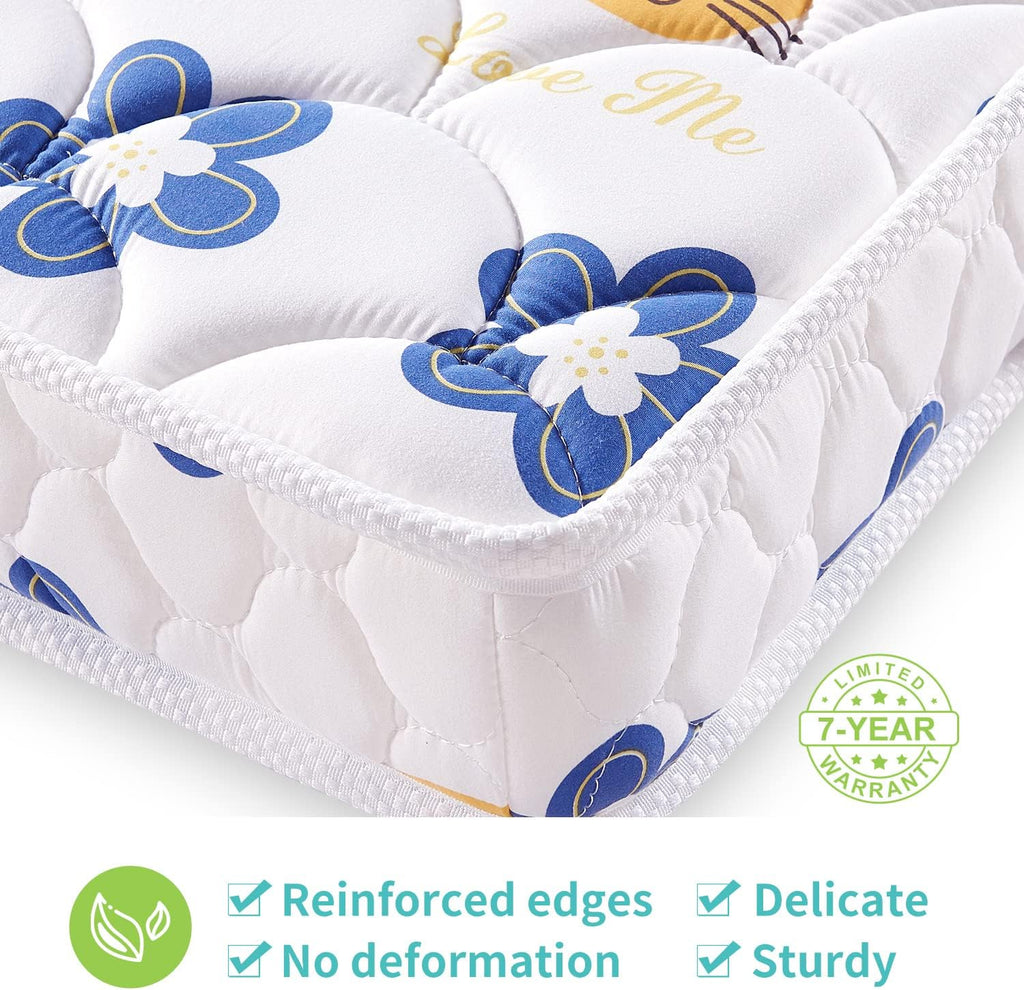 Crib and Toddler Mattress - 52" x 27.6" x 5" - Breathable Firm Premium Foam Standard Size for Baby Bed