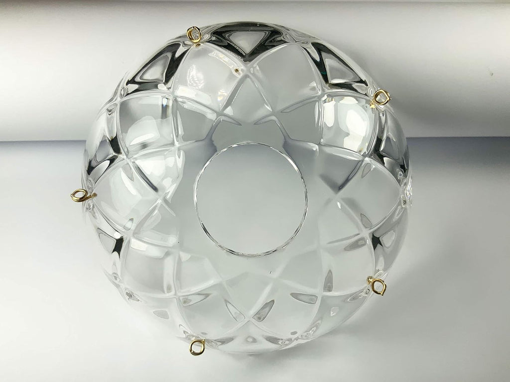 10 pieces -5 Side Holes, 4-Inches Asfour Chandelier Crystal 30% Lead Crystal Bobeche Lamp Chandelier Parts Cups With