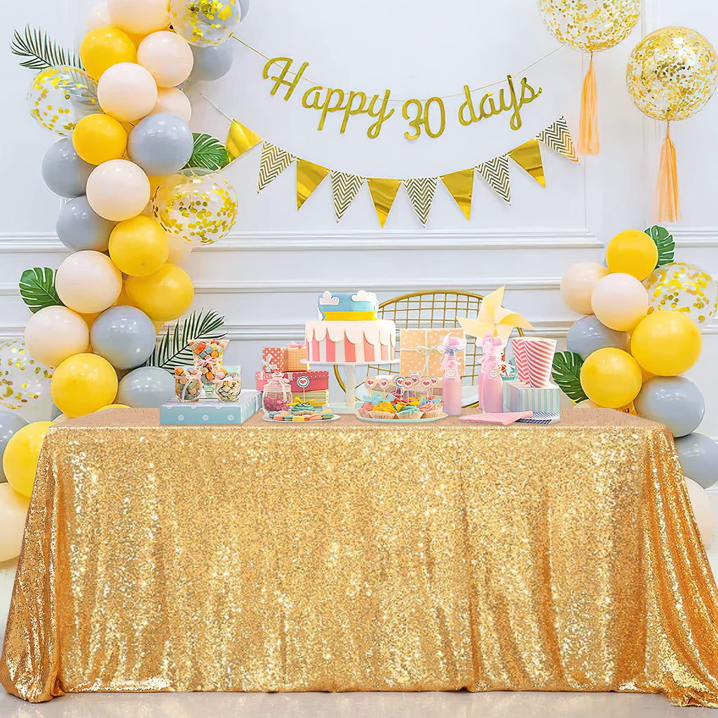 Gold Sequin Tablecloth Party Glitter Tablecloth Sparkly Table Cloth