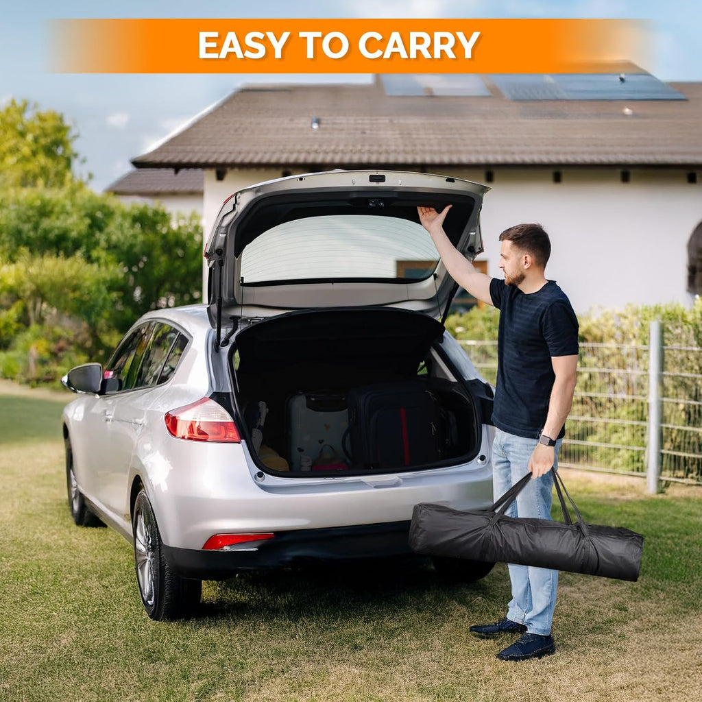 8x8 ft Pop Up Canopy Tent, Outdoor Foldable Portable Canopy Easy Up Gazebo with Carry Bag Slant Legs
