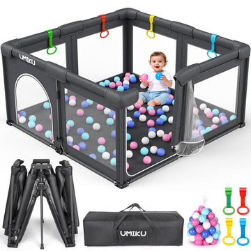 Playpen Play Pen Foldable Playpen for Babies and Toddler 2 Entry 50X50