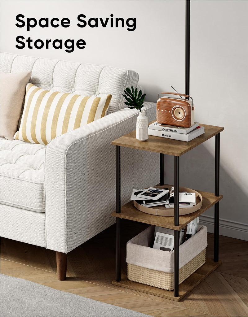 Floor Lamp with Table,Night Stand Lamp,End Side Table