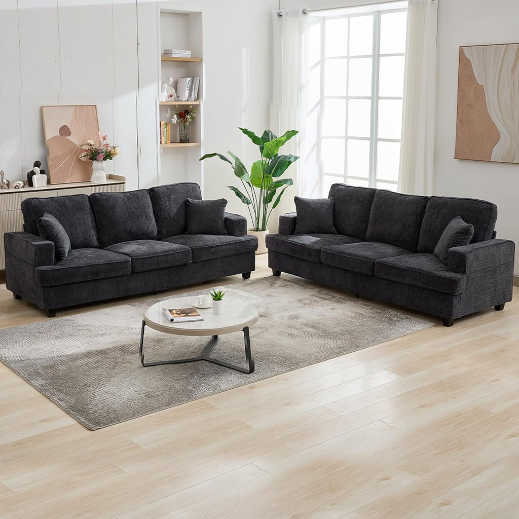 89" Sofa Couch for Living Room, Modern Loveseat Sofa with Extra Comfy Deep Seat