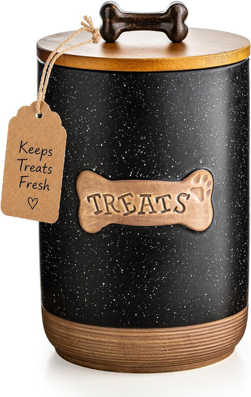 Dog Treat Container, Dog Treat Jar for Countertop Airtight Seal Lid