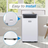 Portable Air Conditioner,14,000 BTU Cooling, 12,000 BTU Heating for Rooms up to 700 Sq. Ft.
