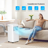10000 BTU Portable Air Conditioner & Heater Combo with Remote Control, 4-in-1 Room AC Unit with Heat