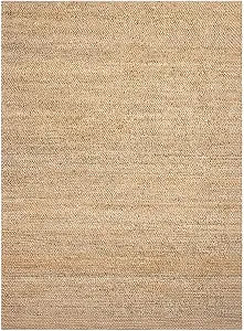 Natural Jute Area Rug - Handwoven Eco-Friendly Farmhouse Carpet & Rustic Home Décor (2x3 ft)