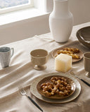 Linen Tablecloth for Rectangle Table, Natural 60x84 Inch (Fit 5ft, Narrow Fit 6ft Rectangle Table) F
