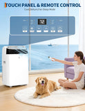 14000 BTU Portable Air Conditioner with Follow Me Function, 3-in-1 AC Includes Remote & Full Window Kit