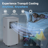 Portable Air Conditioners, 3-in-1 8500 BTU Cooling Unit with Fan & Dehumidifier for Room, Quiet Operation