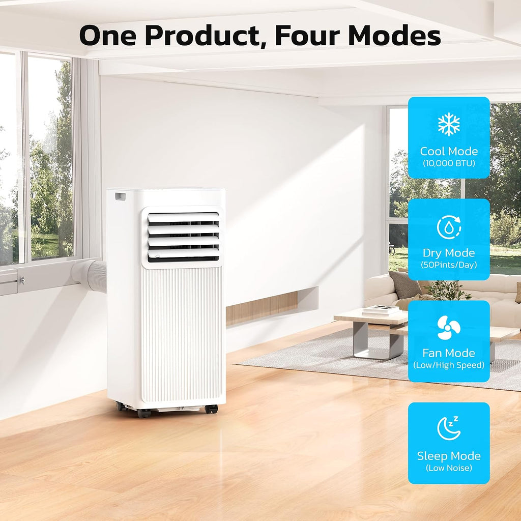10000 BTU Portable Air Conditioners for Rooms up to 550 Sq Ft