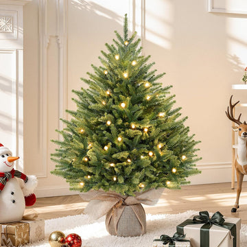Prelit Artificial Mini Christmas Tree for Tabletop Desk Decor, 2 to 4 ft