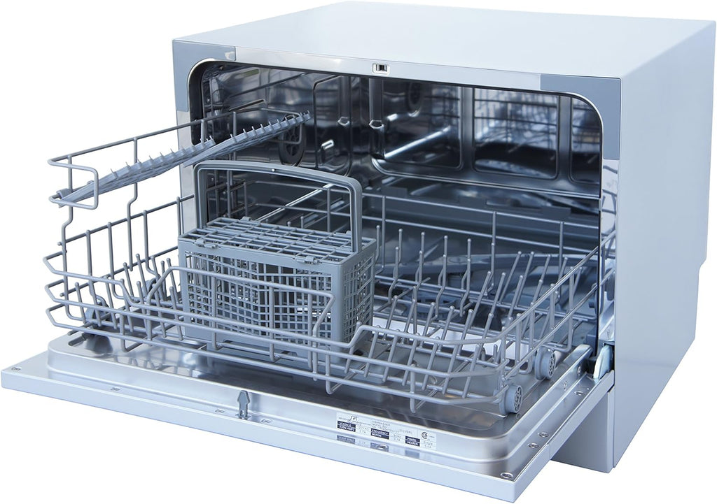 SD-2224DSB: Countertop Dishwasher with Delay Start & LED - Silver