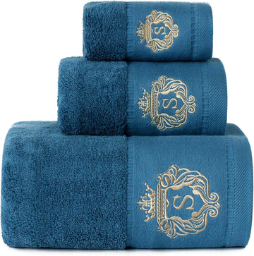 Premium 100% Pure Cotton Bath Towel Luxury Hotel & Spa Bathroom Hand Towels Embroidery Washcloth Decoration Bath