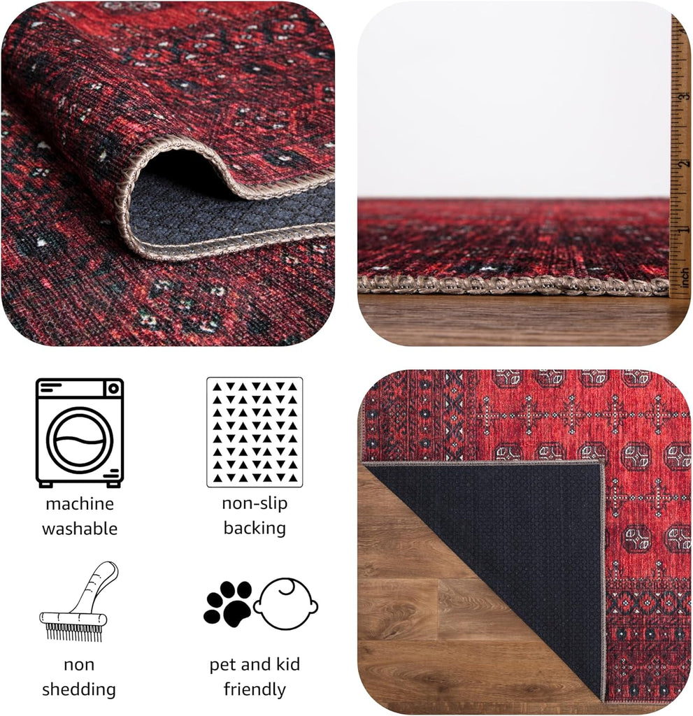 30"x120" Rug - Machine Washable Runner Rug with Non-Slip Backing, Ideal